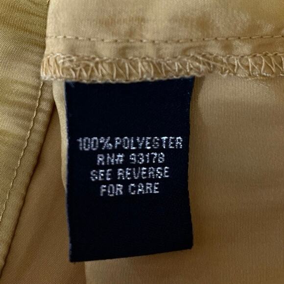 Catherine Malandrino Yellow Sleeveless Keyhole Neck Pleated Blouse Tank Top XS - Picture 4 of 4